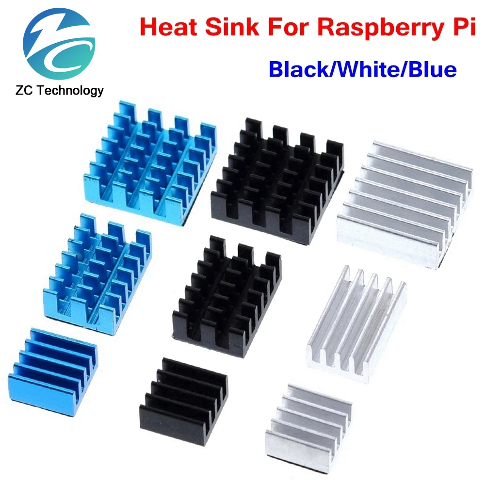 For Raspberry Pi 4 Heat Sink 3pcs Raspberry Pi 4B Aluminum Heatsink Radiator Cooling Kit Cooler for Raspberry Pi 4 Model B