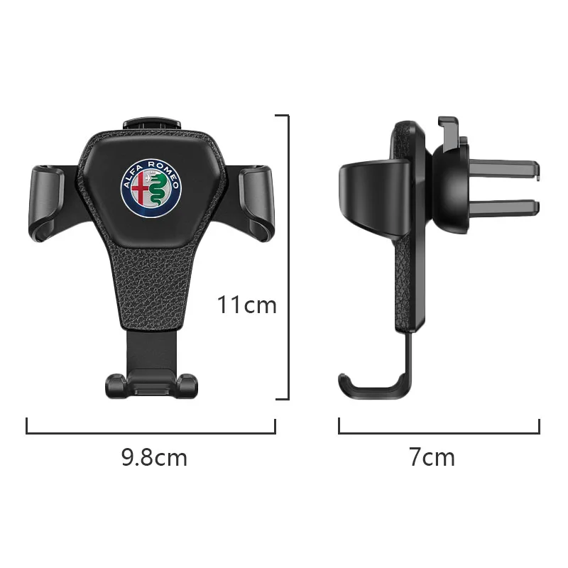 For Alfa Romeo GT 147 159 166 156 Giulietta Mito 4C Giulia Volante Car Phone Holder Gravity Sensing Auto Grip Universal Bracket