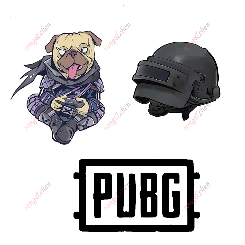 Cartoon Car Sticker PUBG Games Play for Car Motorcycle Racing Helmet Laptop Trunk Body Car Window Surfboard Waterproof PVC Decal