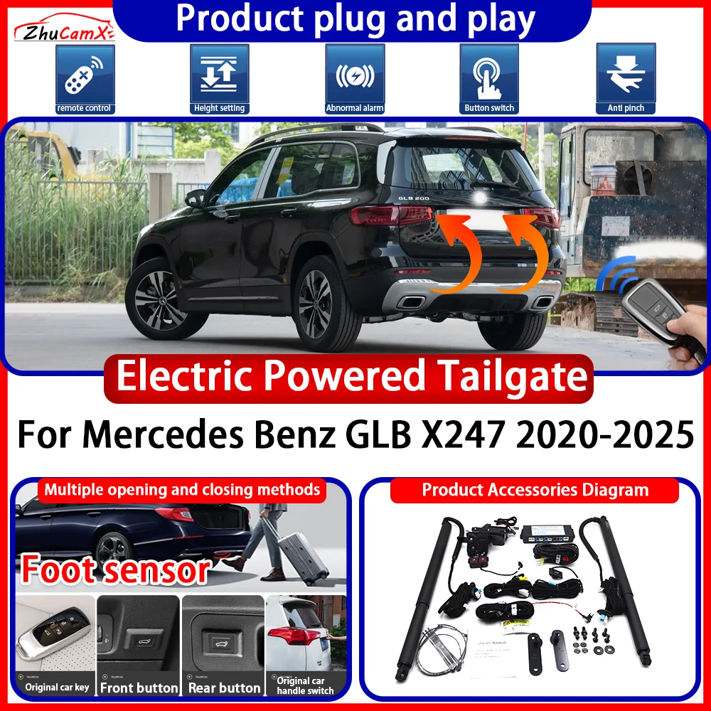 ZhuCamX Electric OEM Powered Tailgate for Mercedes Benz GLB X247 2020-2025 Anti Pinch Smart Intelligent Control Gate Lift Kit