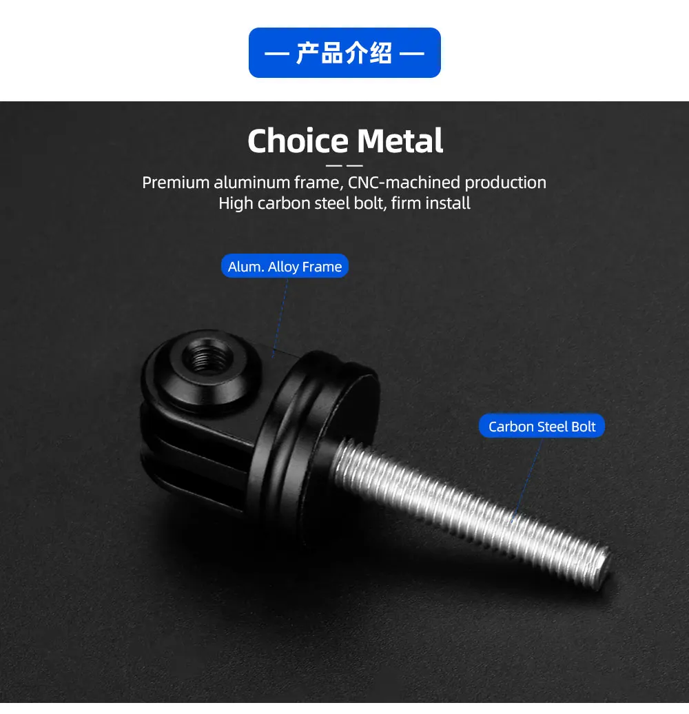 Fahrrad Scheinwerfer Computer Gabel Vorbau Top Cap Verlängerung Ständer Passt Gopro Sport Kamera DJI Insta360 MTB Rennrad Headset Teile – Detail 3