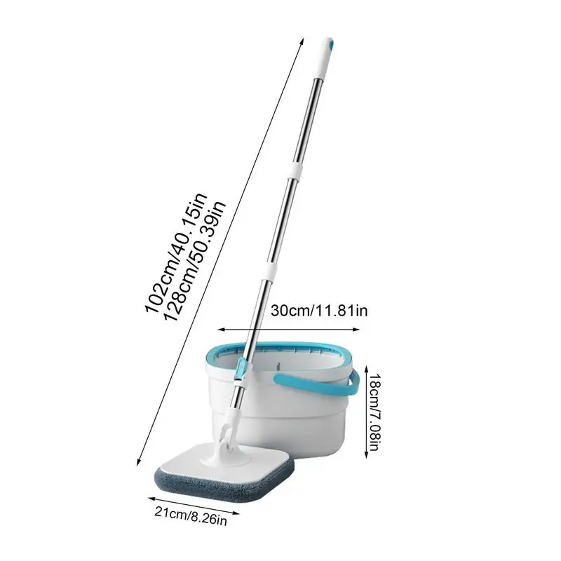 Household Cleaning Mop Water Separation Spin Mop 360 Degree Rotating Sewage Separation Wash-Free Lazy Mopping Gadget With Bucket