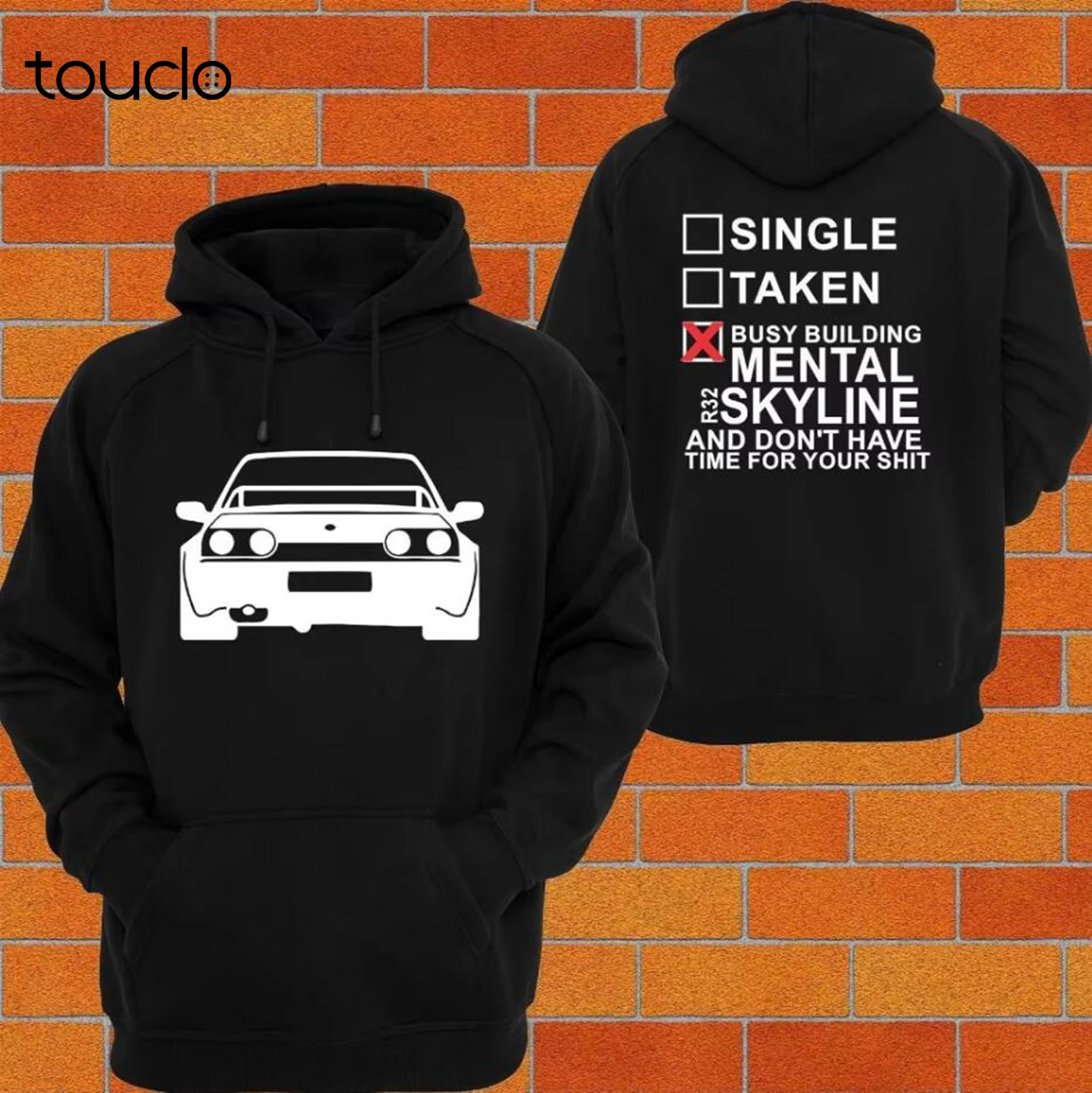 Hoodie Niss R32 Skyline GTR GTS GTS-T Turbo RB30 RB26 RB25 DRIFT TRACK Hoodies Sweatshirts