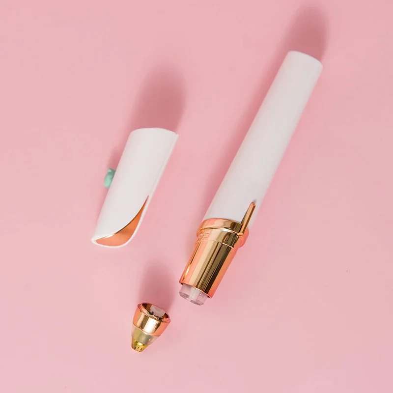 Herramienta eléctrica para recortar cejas para principiantes, recortador de cejas eléctrico automático, cepillo de afeitar para pelo de nariz, raspador, 1 ud.