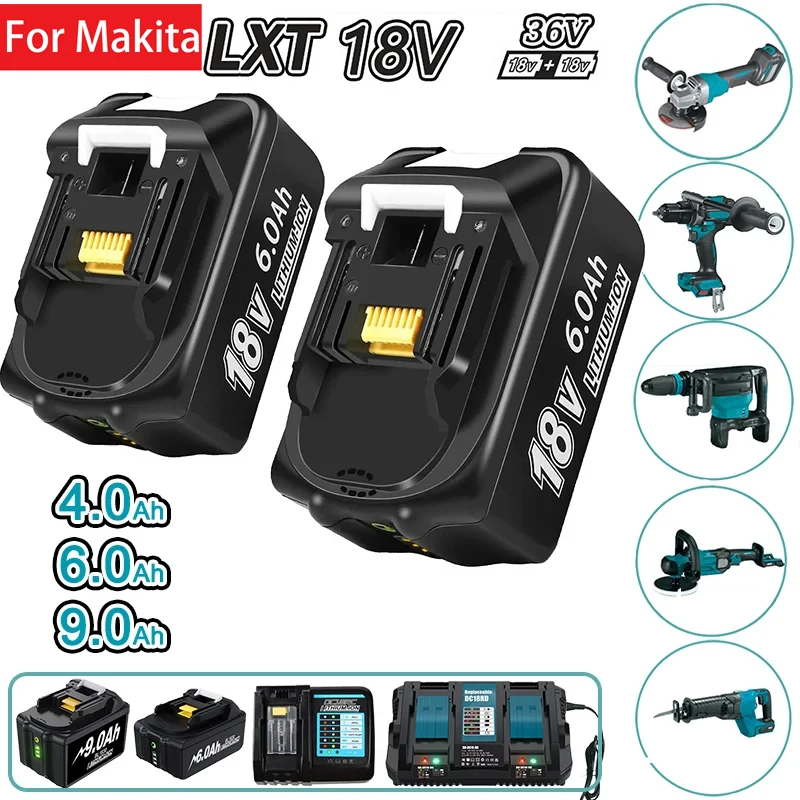 BL1860 dla Makita 18V bateria BL1850B BL1860 akumulator litowo-jonowy bateria do narzędzi Makita 18V ładowarka elektronarzędzie BL1840 LXT400