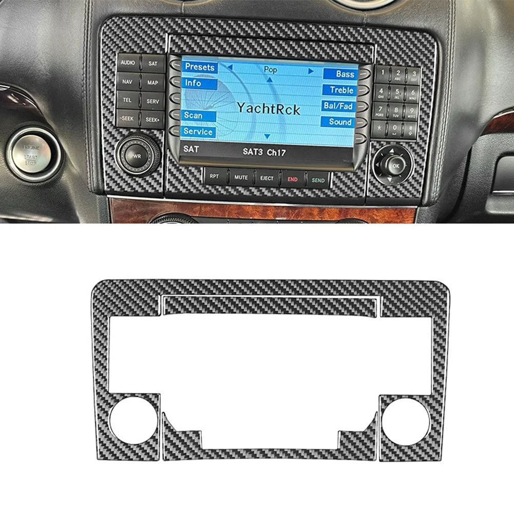 

Для Mercedes Benz M Class W164 2006-2011 рамка из углеродного волокна, накладка на центральную консоль, радионавигация, аксессуары, детали