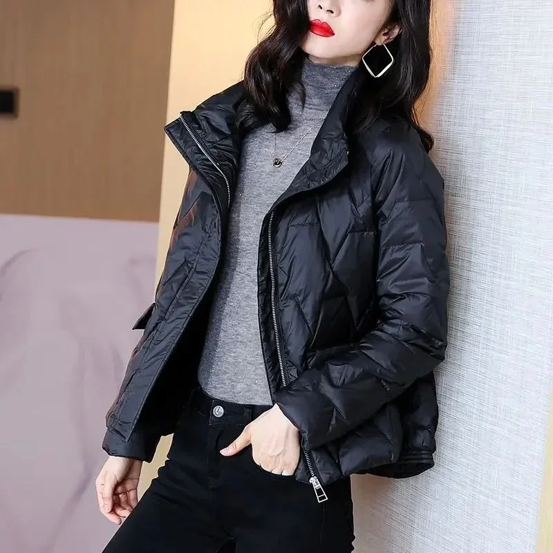 Women's Quilted Coat Short Warm Winter on Sale Cotton Jacket Padded Fashion 2024 Modern Youthful New in Outerwears Lady Parka