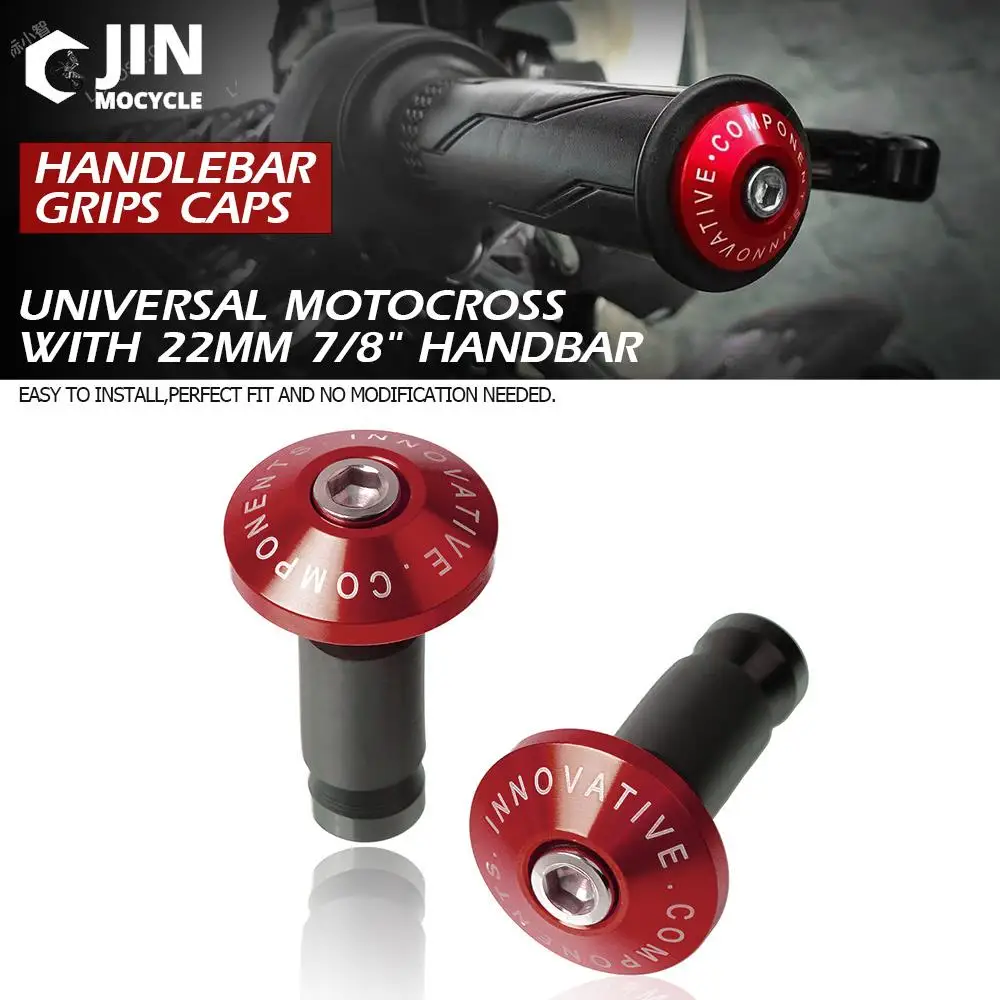 

Universal Motorcycle /Bicycle Dirtbike Motorcycle Accessories Dirt Bike CNC Handlebar Grips Slider Caps Plug Aluminum Bar Ends
