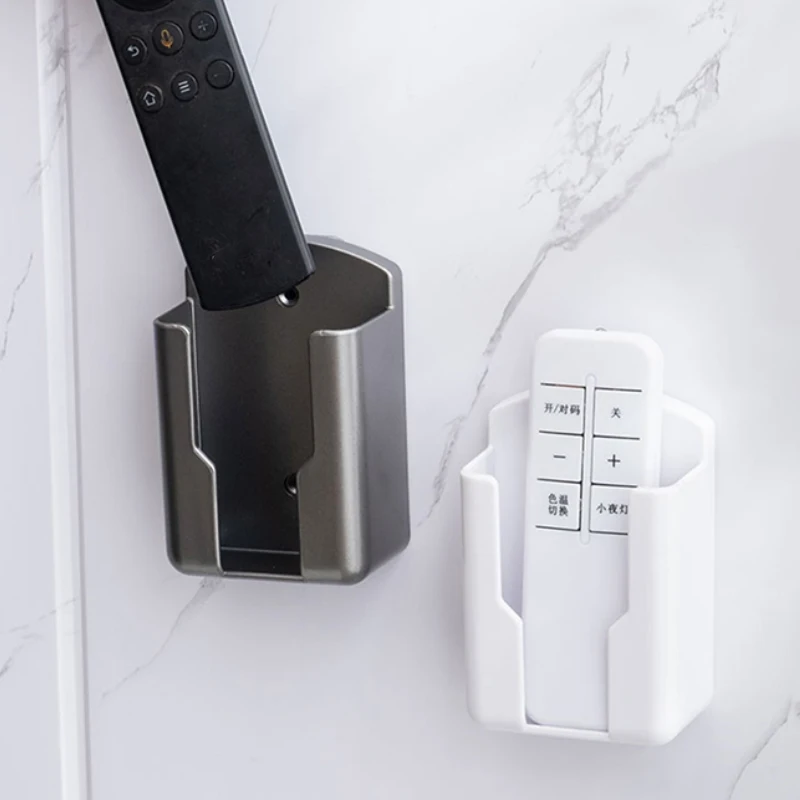 Remote Control Air Conditioner Stand Holder Remote Control Storage Box Mobile Phone Storage Rack Wall Mounted Organizer