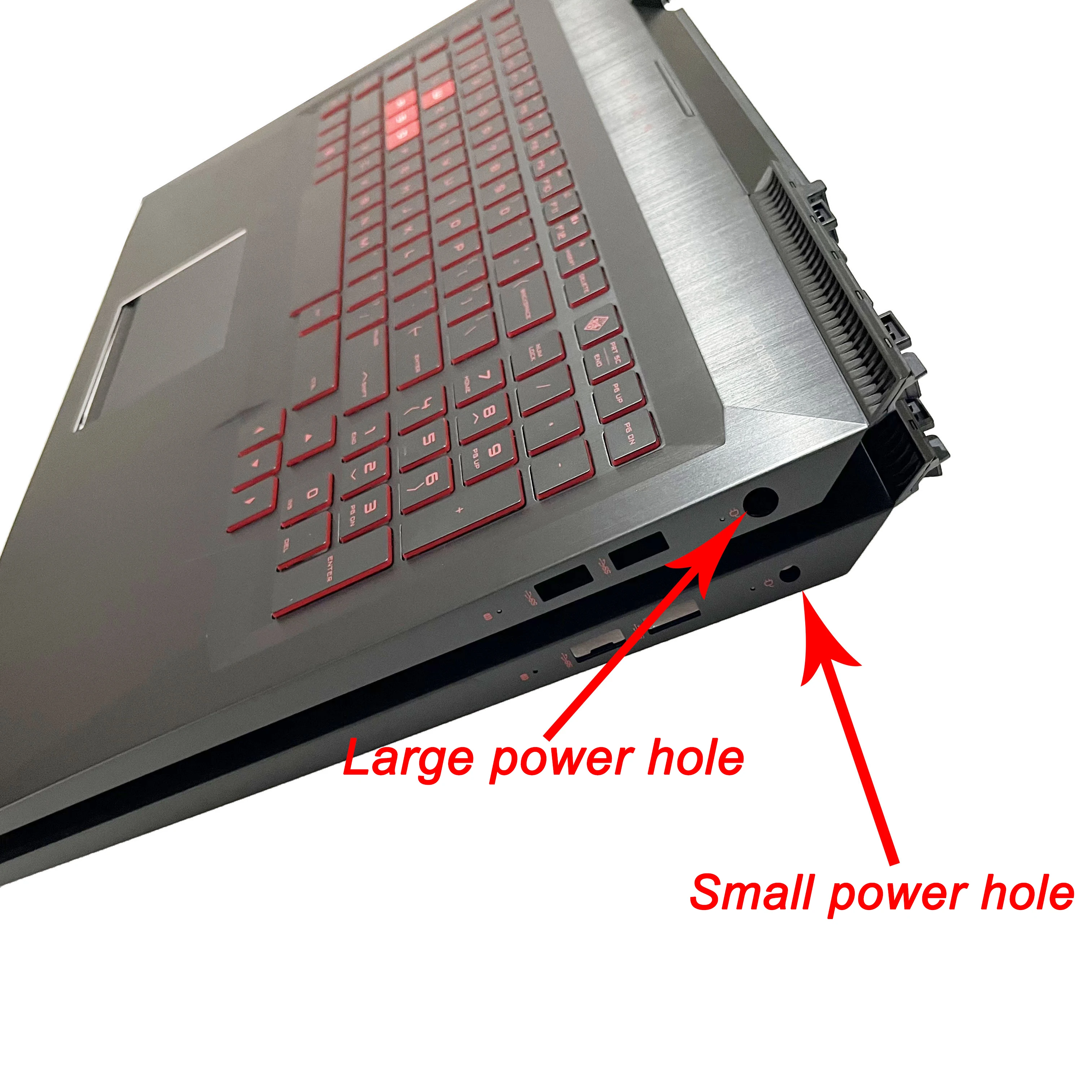 Imagem -04 - Original Eua Kor jp Teclado para hp Omen Plus 17-um Tpn-q195 Portátil Palmrest Superior Case Substituição Teclado Eua 913690001 Novo