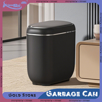 14L Smart Trash Can Automatic Sensor Garbage Can for Bathroom Kitchen Narrow Touchless Garbage Bin with Lid Home Accessories