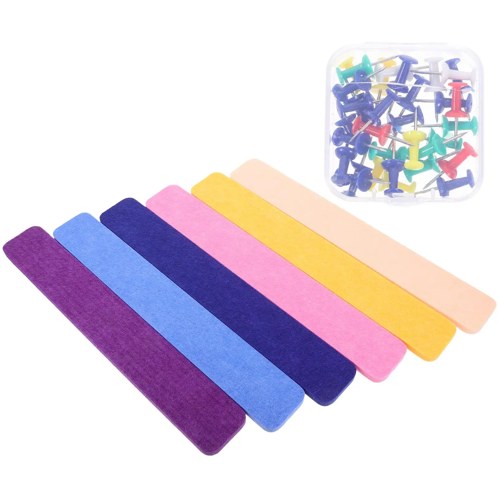 

6 Pcs Bulletin Board Strips Wall Decor Multicolor Classroom Office Supplies Pin Boards for Bulletin Board Strips Walls Notice