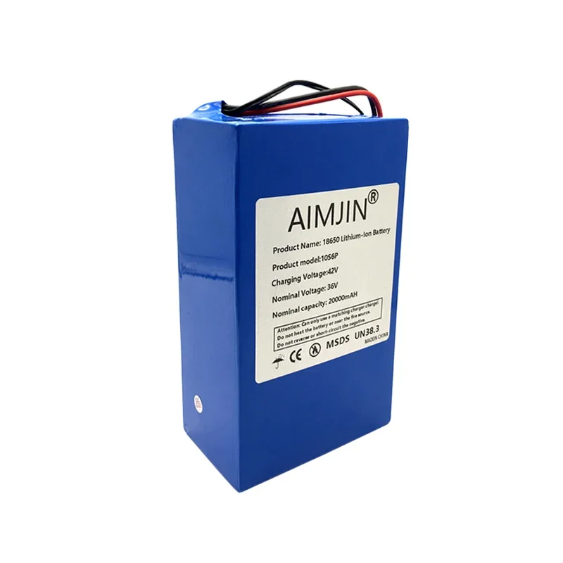 10S6P 36v 20Ah Brand New 500-1000W Large Capacity Lithium Battery for Uses Most Vehicles， and Multiple plug selection