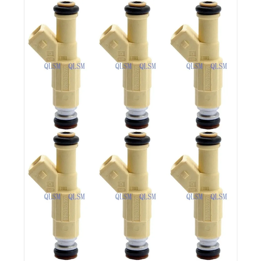 

6Pcs 0280155771 F73E-B5A Fuel Injector Replacement For Ford Mondeo MK2 Cougar Contour Mercury 2.5L V6 Auto Engine Nozzle Set