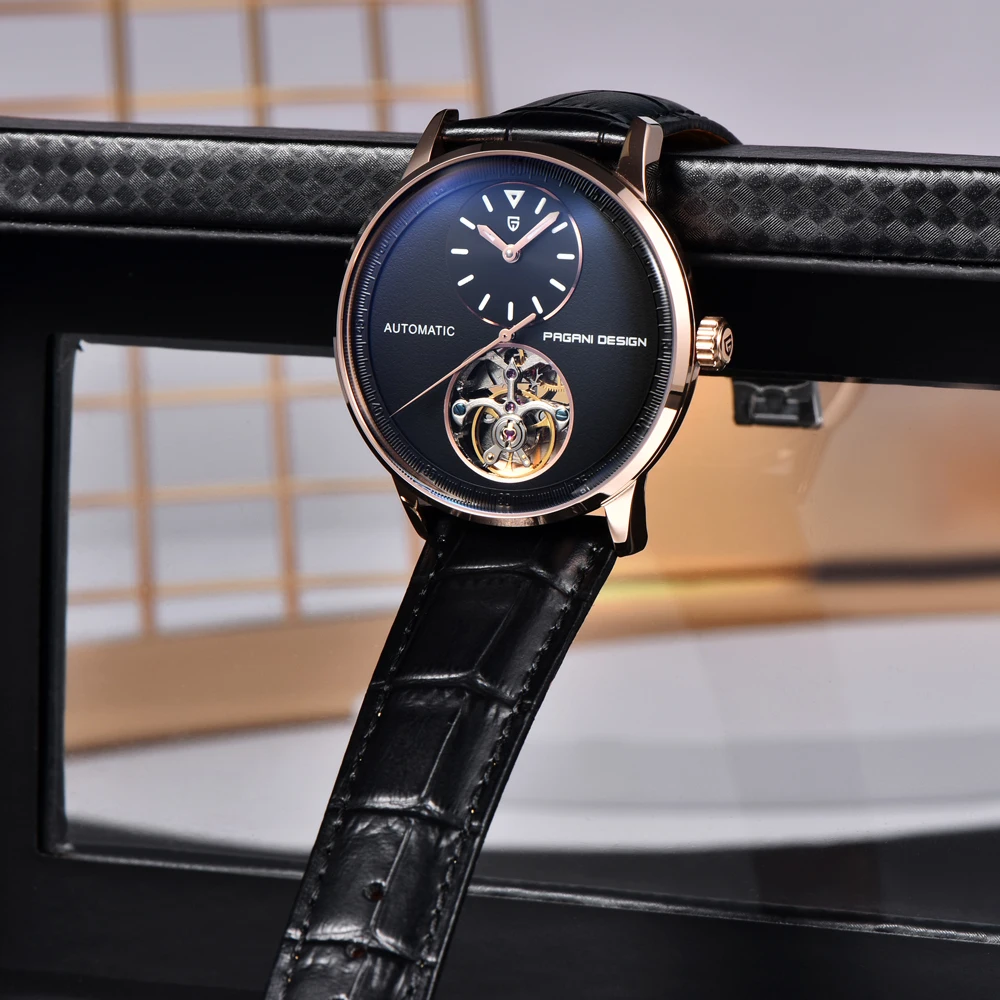 PAGANI DESIGN 새로운 남성 브랜드 럭셔리 자동 기계식 시계 가죽 방수 시계 남성 스테인레스 스틸 스포츠 시계