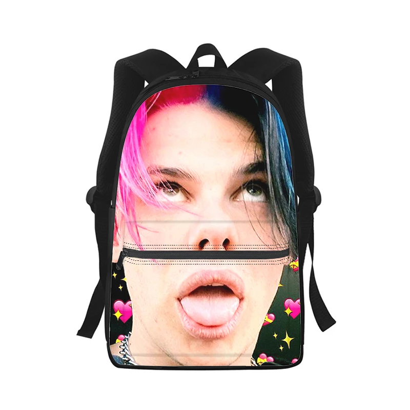 Yungblud Mannen Vrouwen Rugzak 3d Print Mode Student Schooltas Laptop Rugzak Kids Reizen Schoudertas