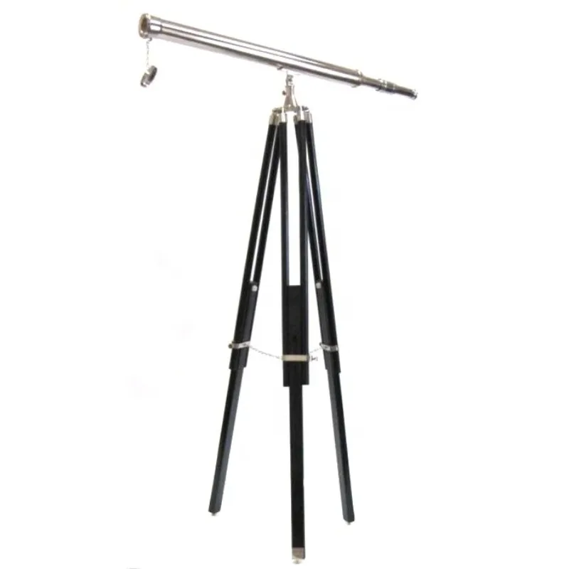 

Brass Gifts Double Barrel Nautical Telescope with Tripod Stand Astronomical Telescope