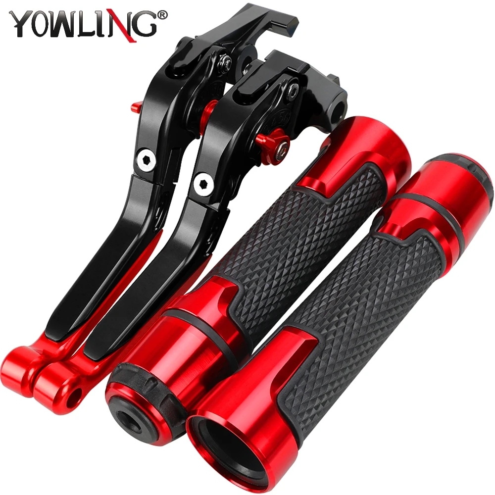 VFR400 Motorcycle Folding Extendable Adjustable Brake Clutch Levers Handbar End Grips FOR HONDA VFR400 NC30 1989 1990 1991 1992