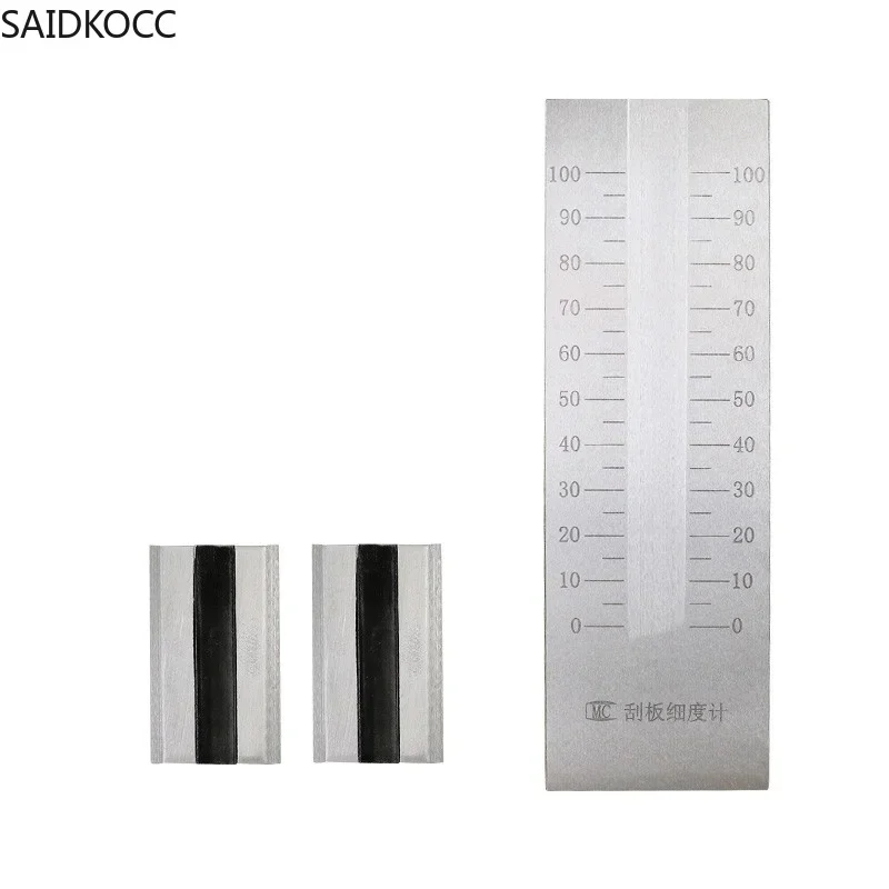 SAIDKOCC QXD Stainless Steel Scraper Fineness Meter Single/Double Slot Coating Particle Fineness Plate