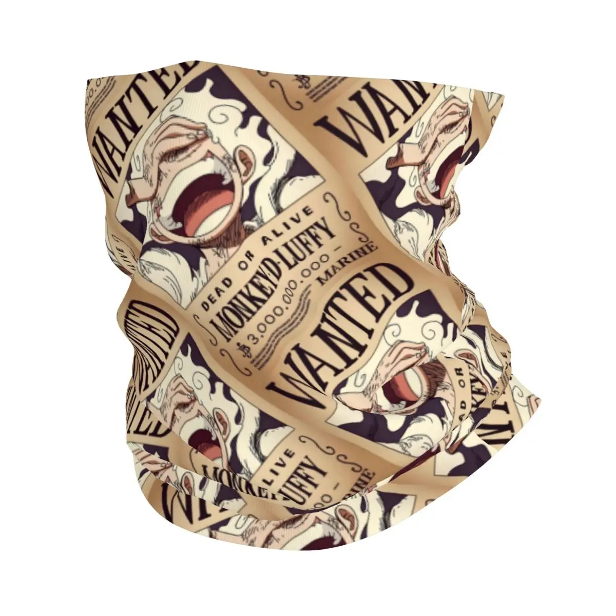 Personalizado Anime One P-Pieces Luffy cómic cuello polaina mujeres hombres UV protector facial equipo de invierno 5 Bandana bufanda para senderismo