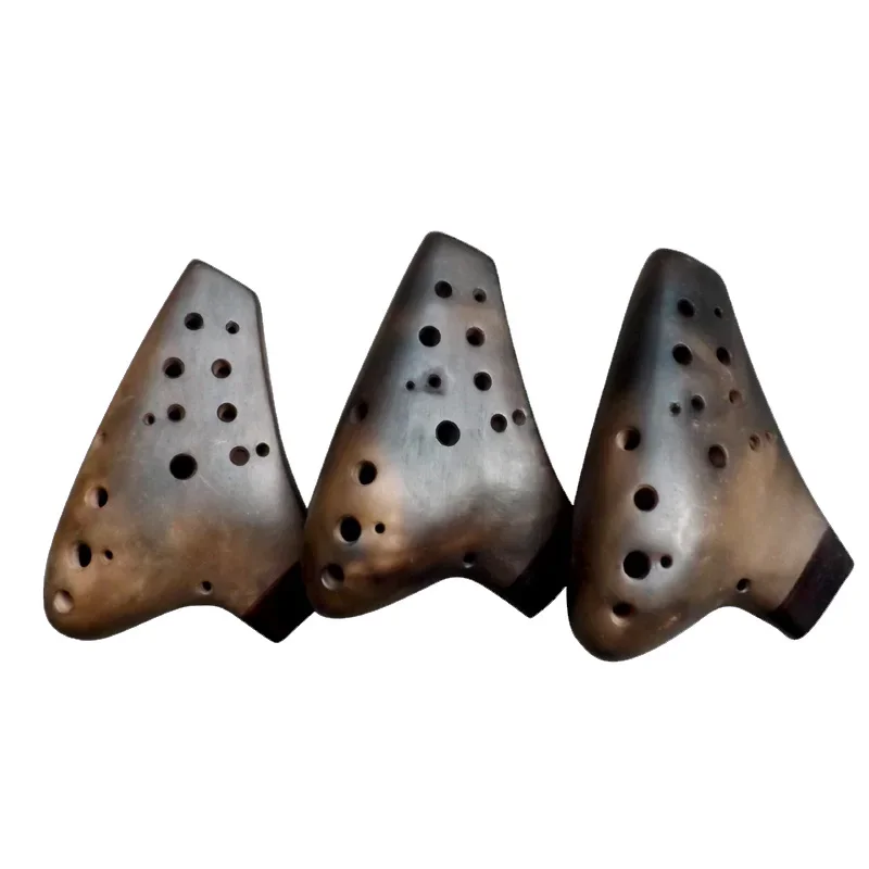 Doppio tubo Ocarina Orff strumenti ceramica triplo tono SD Ocarinas flauto accessori per strumentazione musicale professionale