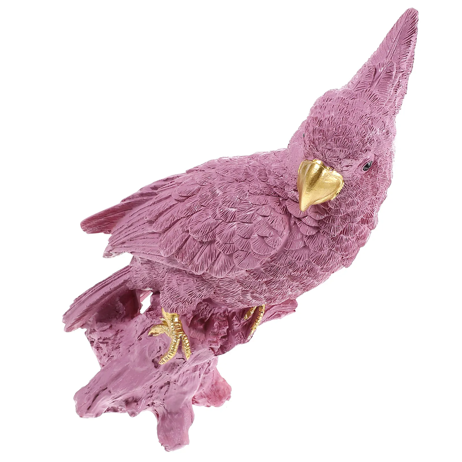 

Декоративная статуэтка попугая из смолы: устойчивая фигурка птицы для дома, улицы, патио, гостиной – натуральный, реалистичный маленький попугай-украшение