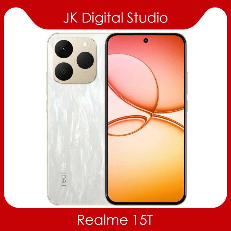 Разблокированная китайская версия Realme 15T 6,57 дюйма 120 Гц MTK Dimensity6400 Макс. 60 Вт Супер зарядное устройство 7000 мАч 50 МП Камера NFC Google Play Разблокированная китайская версия Realme 15T 6,57 дюйма 120 Гц MTK Dimensity6400 Макс. 60 Вт Супер зарядное устройство 7000 мАч 50 МП Камера NFC Google Play