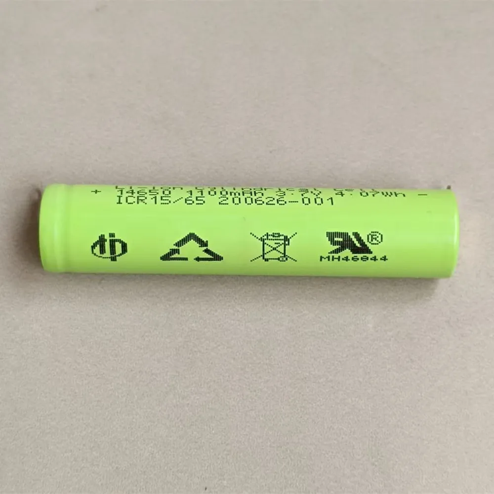 ICR 14650 3.7V 1100mAh Battery For SOOCAS V1 V2 X3 X3U X5 D2 D3 Sonic Electric Toothbrush with soldering tabs led flashlight