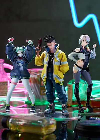 Oryginalny dobry uśmiech Pop Up Cyberpunk Edgerunners Anime rysunek Lucy David Rebecca zabawki figurki akcji ozdoby modeli kolekcjonerskich