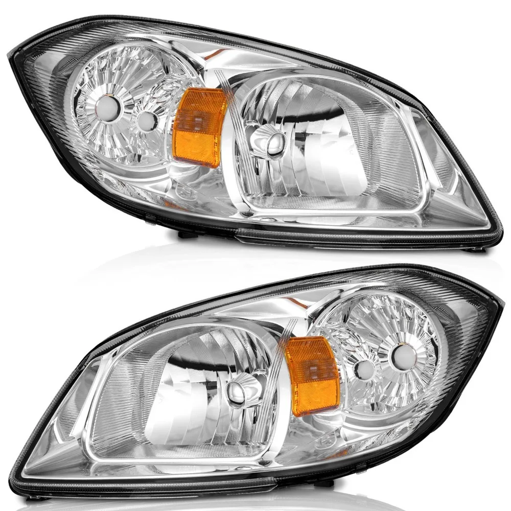 

Pair Headlights For 2005-2010 Chevy Cobalt 07-09 Pontiac G5 05-06 Pursuit