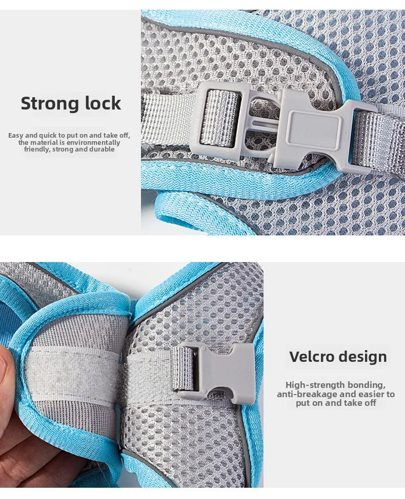 Pet Cat Dog Harness Vest Chest Rope Set Reflective Breathable Adjustable Pets Harness Kitten Collar for Small Medium Dogs Cats