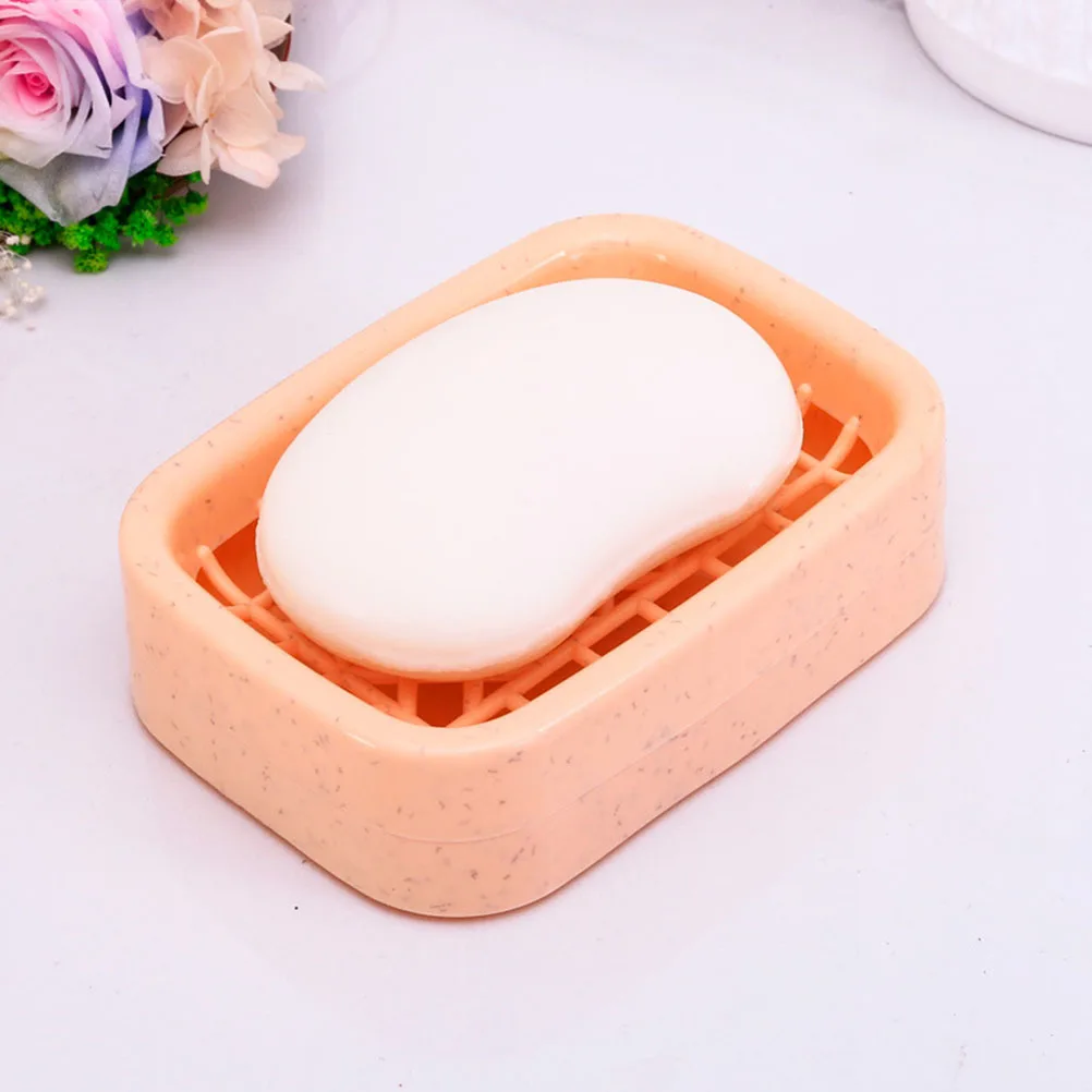 

Soap Holder Portable Drainer Filling Easy to Clean Double Tray Dish Lightweight