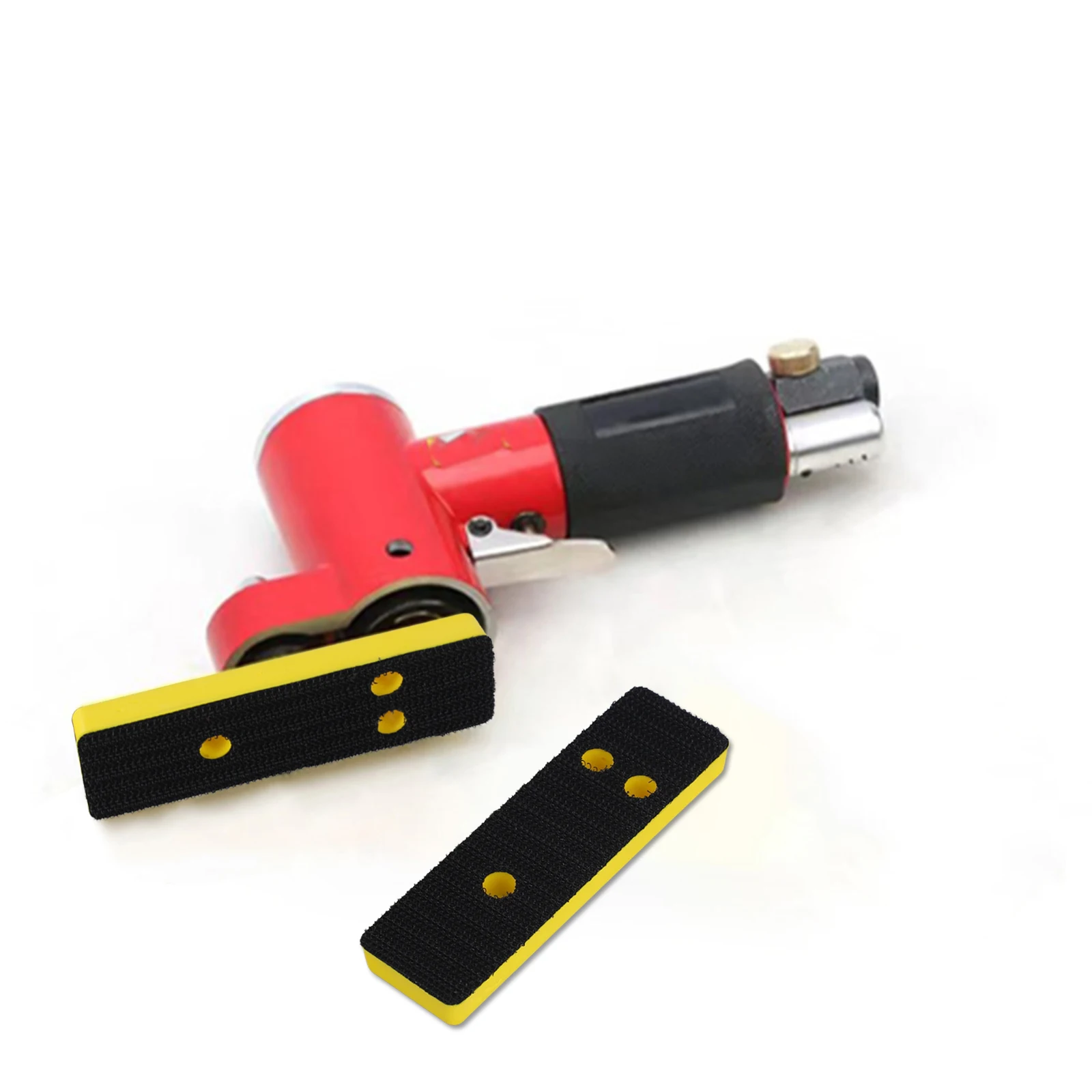 

2PCS 30x100mm Rectangular Flocked Pad for Angle Grinder and Sander Use on Metal Nonmetal Wood Plastic Stone and Glass Surfaces