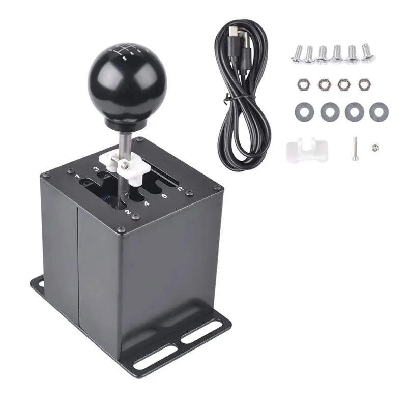 [B24B!】 USB Plug And Play 7+ R For Logitech Simulation Racing Game PC Game Simulation Gear H Gear Shifter