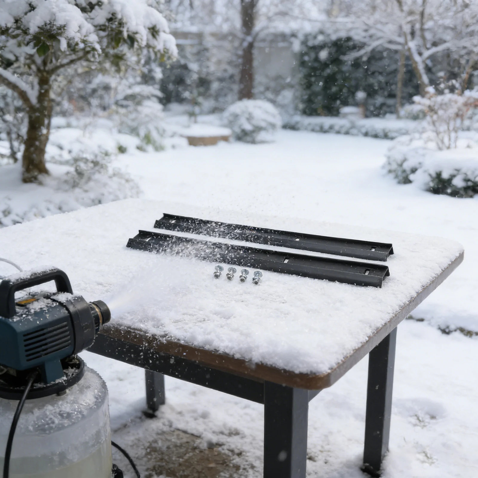 Plastic snow blade arm set 2 pieces for snow blowers 20 inch and 21 inch compatible with part number 7311033 and others