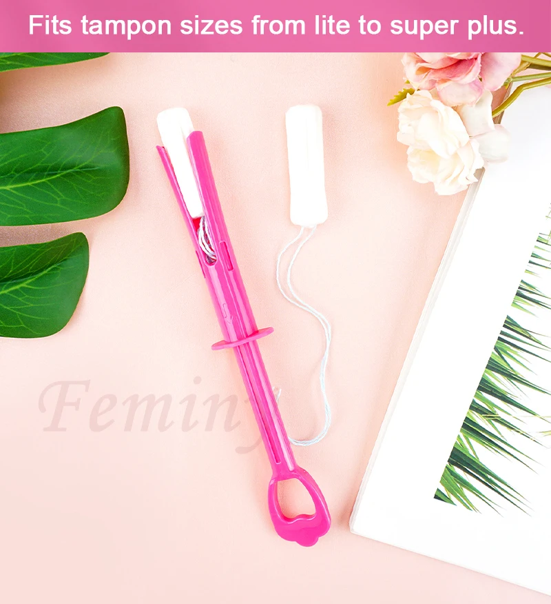 Tampon and Menstrual Cup Applicator Reusable Portable Medical Plastic Grade Booster Personal Hygiene Product