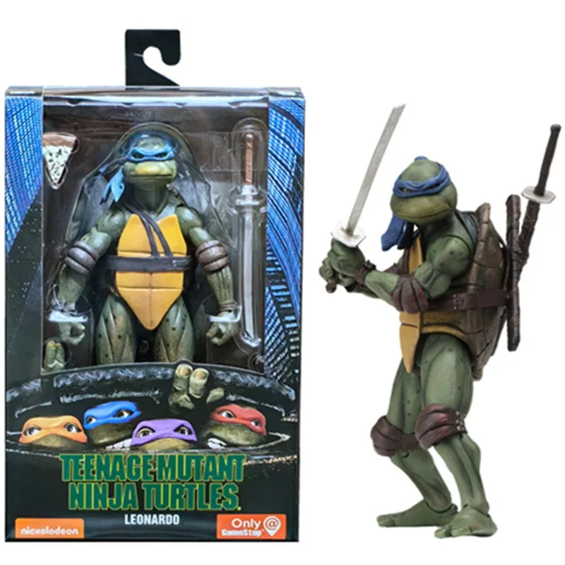 NECA Filmversion Teenage Mutant Ninja Turtles TMNT Leonardo Raphael Donatello Actionfigur Desktop-Ornament