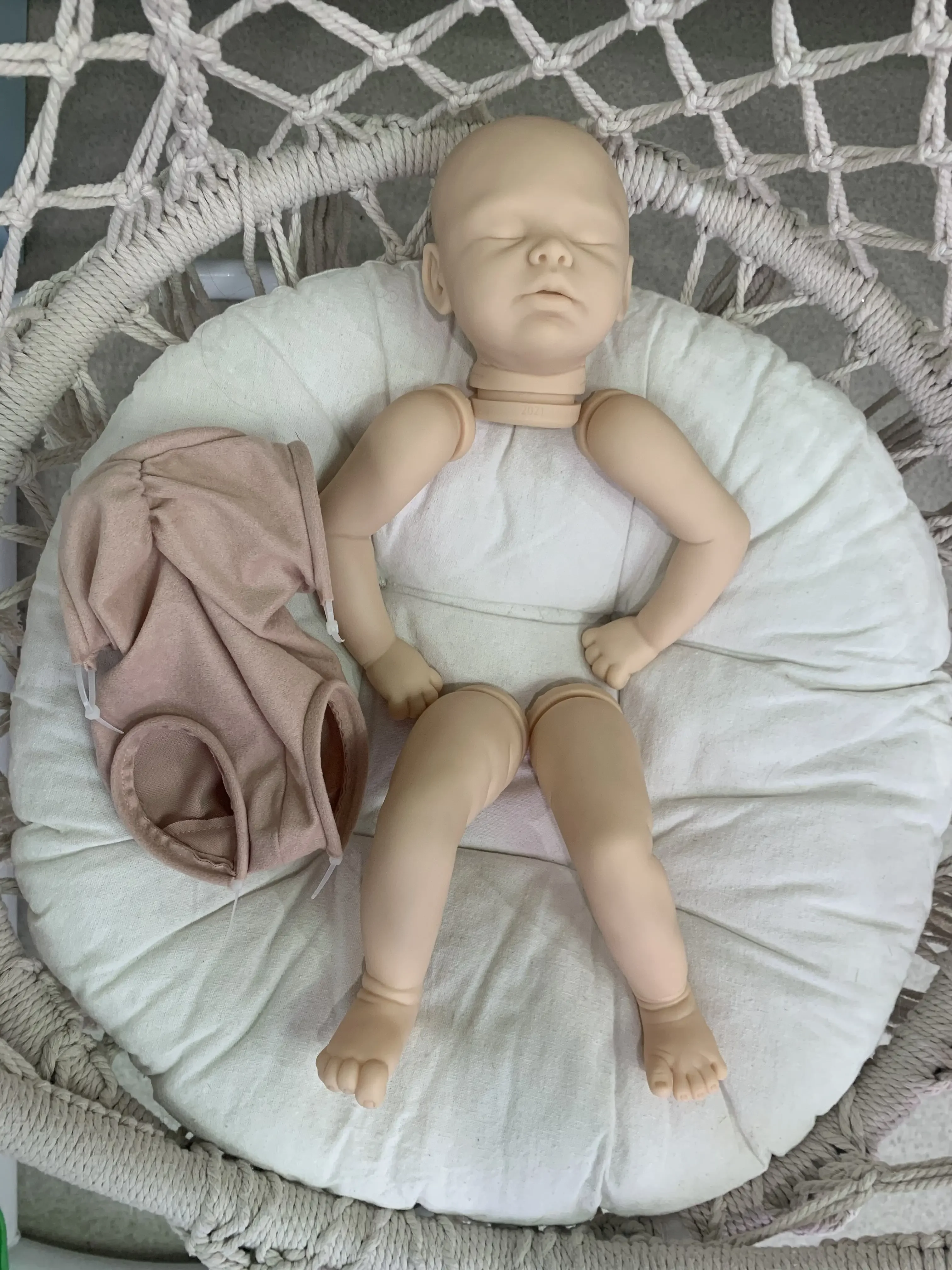 SINO-BB Kit bambola rinata da 20 pollici Avelee Popolare bambino addormentato tocco realistico con COA