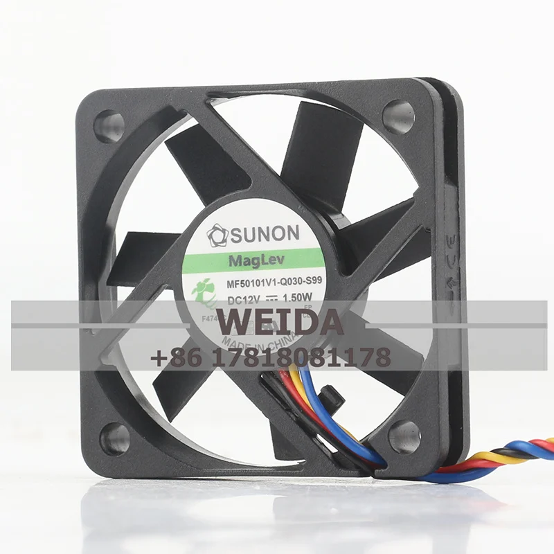 Case fan for SUNON MF50101V1-Q030-S99 5010 DC12V 1.50W 5CM 50x50x10MM four-wire PWM cooling fan