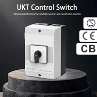 Interruptor de cambio de Doble potencia IP65, interruptor de cambio de 3 polos 40A, seccionador de Doble potencia, interruptor de leva Industrial