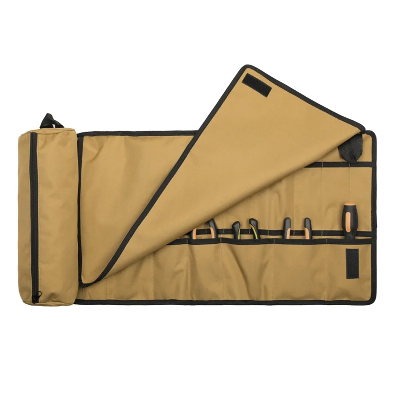 Organizer narzędziowy A44U, etui na narzędzia, zwijany, pogrubiony, odporny na zużycie i wodoodporny, profesjonalny, wielokieszeniowy.