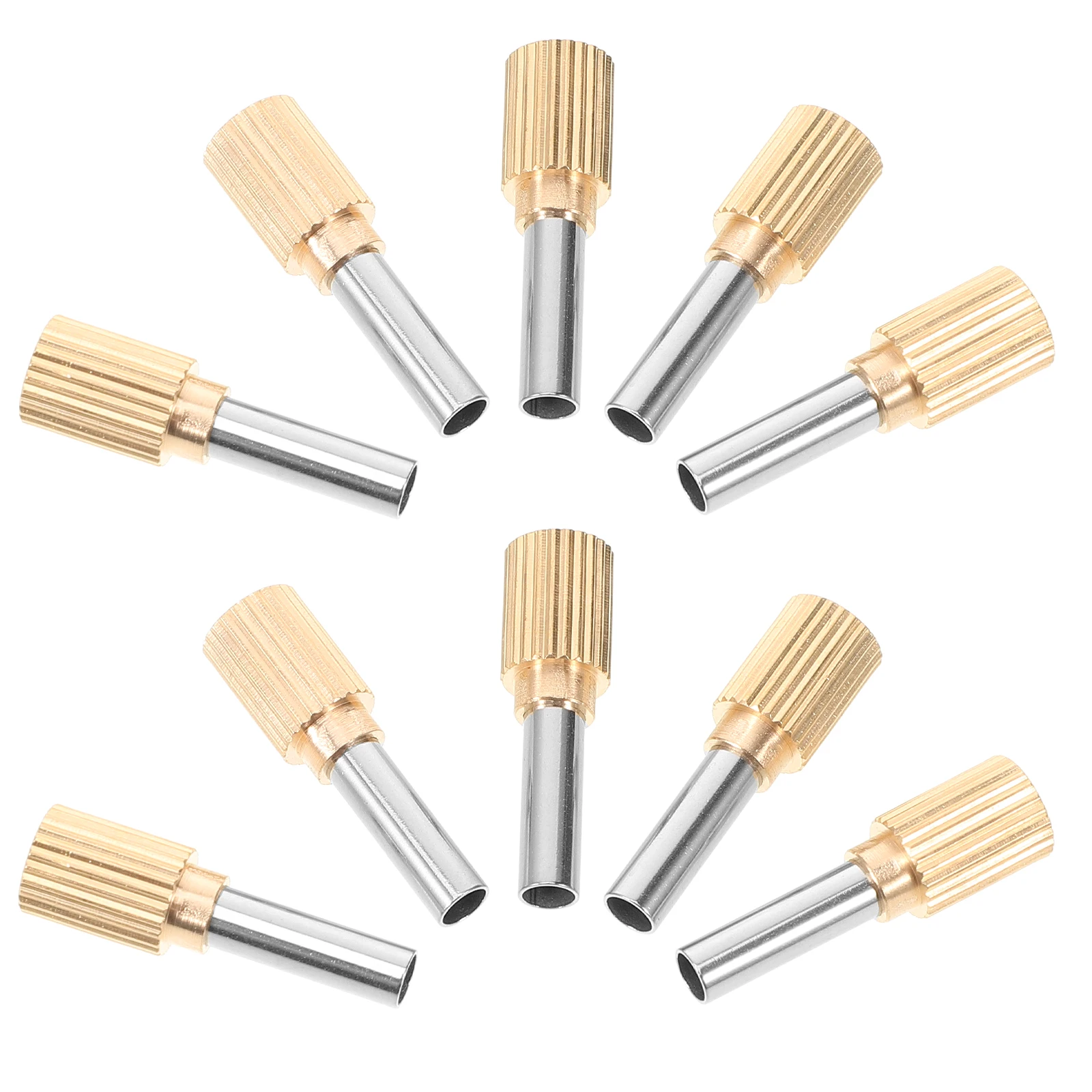 

10pcs Caulking Nozzle Pointed Mouth Stainless Steel Sealing Glue Tips Reusable Kitchen Bathroom Long Service Life Easy Clean