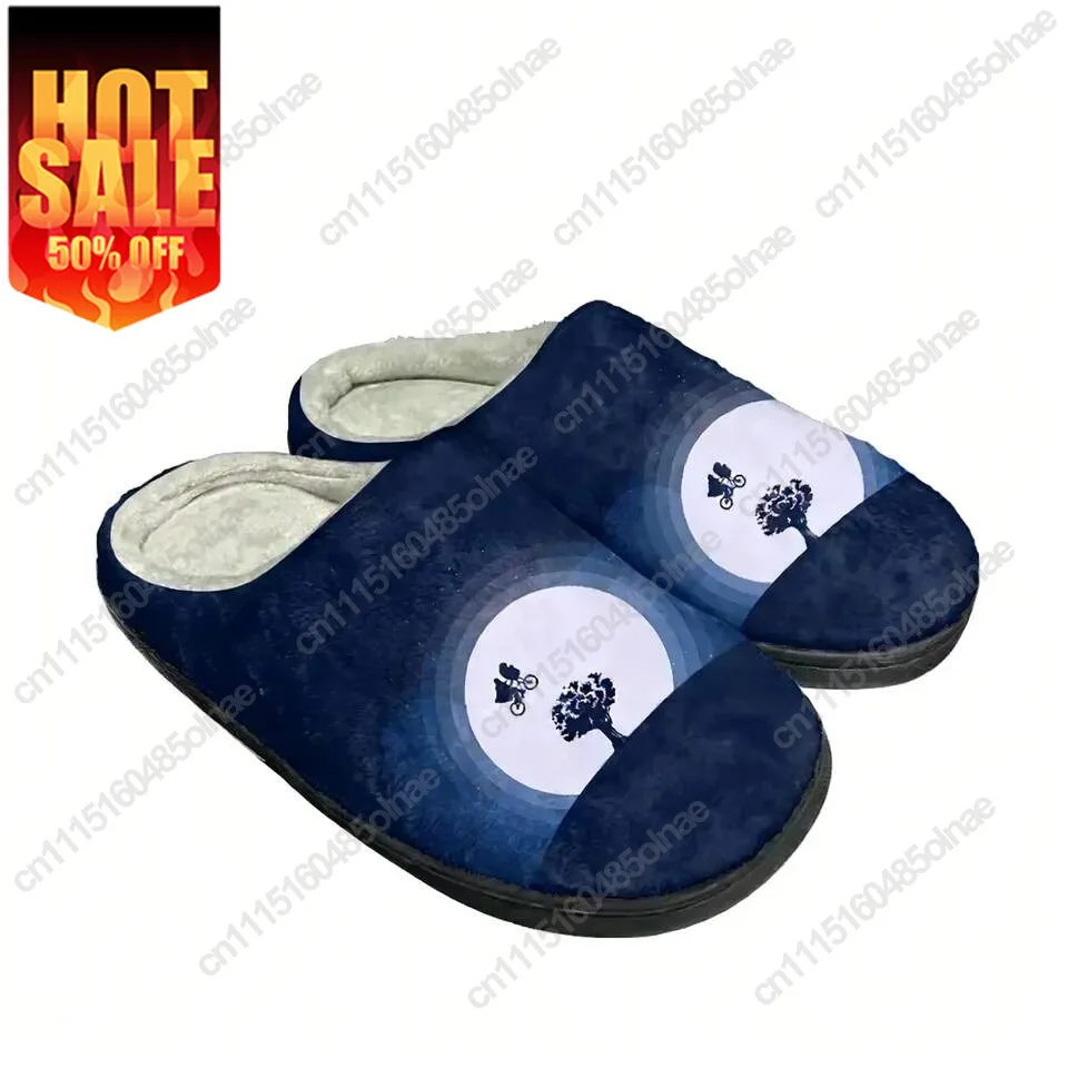 ET Extra Terrestrial Fashion Cotton Custom Slippers Mens Women Teenager Plush Casual Keep Warm Shoes Thermal Comfortable Slipper