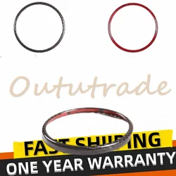 For Alfa Romeo Giulia Stelvio 2020 2021 Car Car rear Logo Circle Cover Trim Sticker Car Real Carbon Fiber Exterior Accessories
