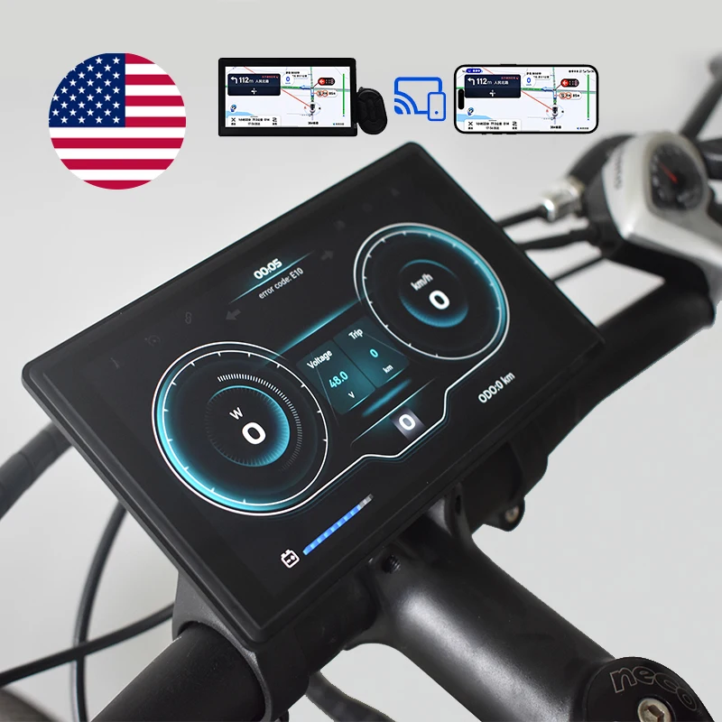 

[Haytrix-US] ЖК-дисплей Fatbike V20 для электровелосипедов, велокомпьютер, спидометр, аксессуары для велосипедов