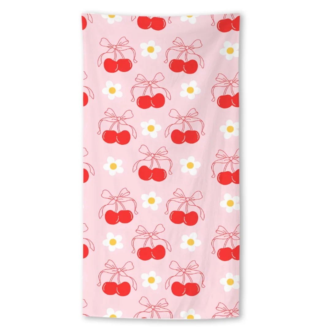 

Cartoon Fruit Print Beach Towel,Digital Printing Thin Quick-Dry Anti-Sand Microfiber Lightweight for Swim Yoga Travel Gym Gift
