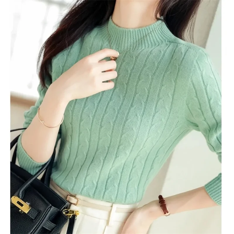 

Women Sweater Women Jumpers Knitted Solid Cashmere Pullover Elegant Sweater Women Sweater 2023 Autumn Winter