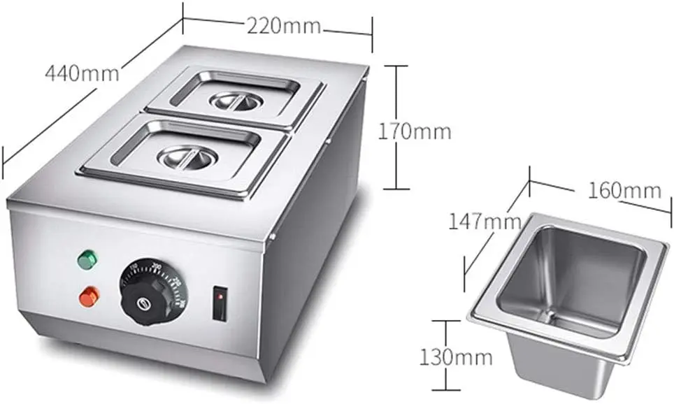 Commercial Chocolate Tempering Machine 800W Chocolate Melter Pot Warmer for Milk Coffee Cheese