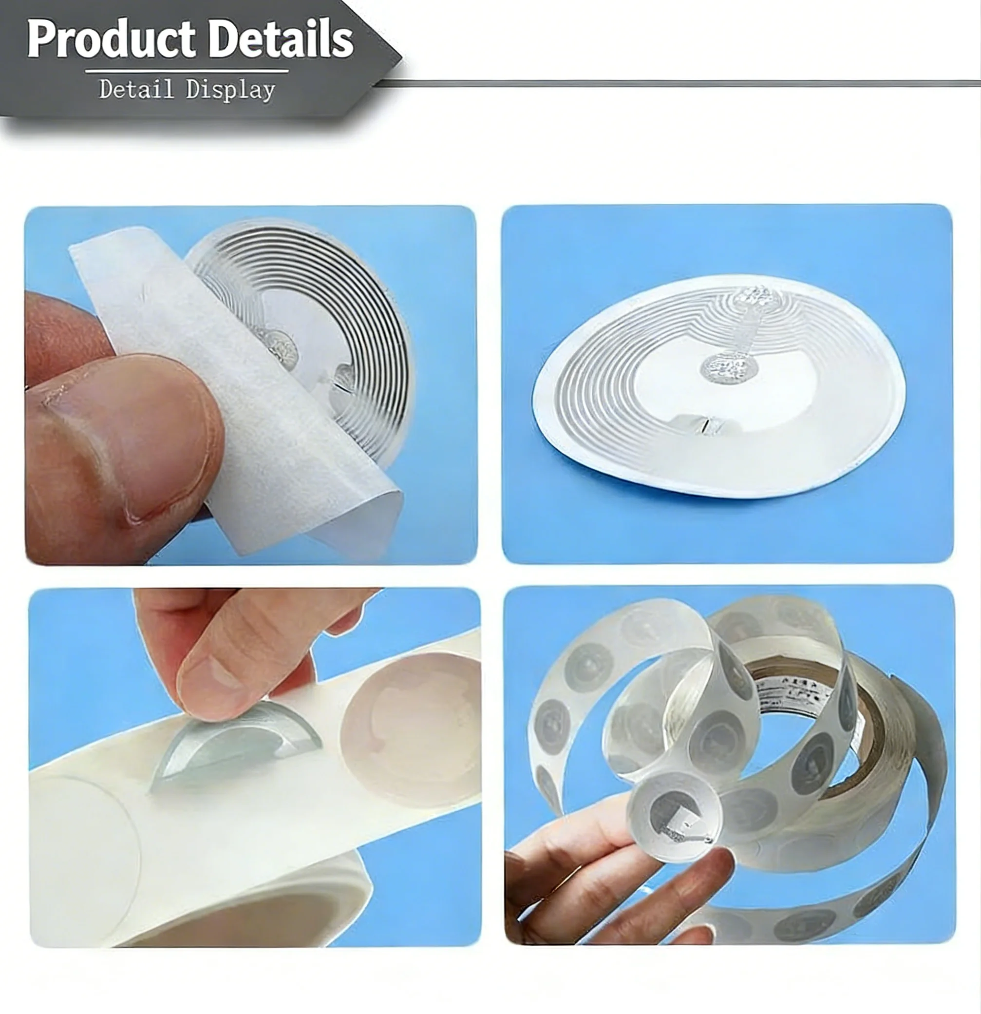 50pcs 215NFC round Electronic Tags NFC Ntag for Cell Phone Game Cards Music Wall Share Shortcut Commands