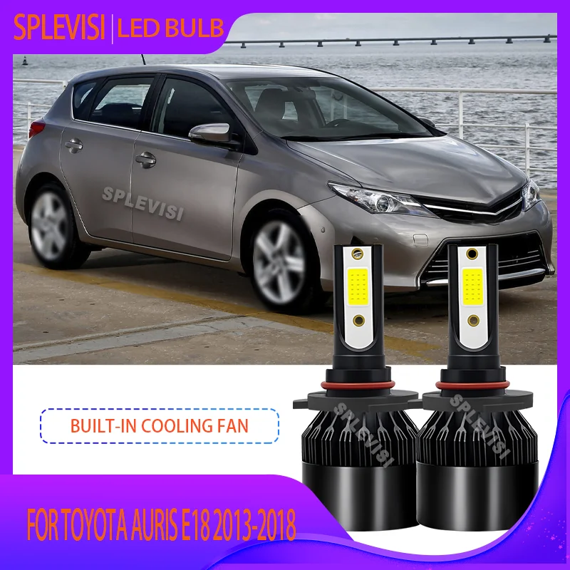 

2x Top Quality 12v 24v 9012 HIR2 COB Chips LED Headlight Bulbs For Toyota Auris E18 2013-2018 2013 2014 2015 2016 2017 2018